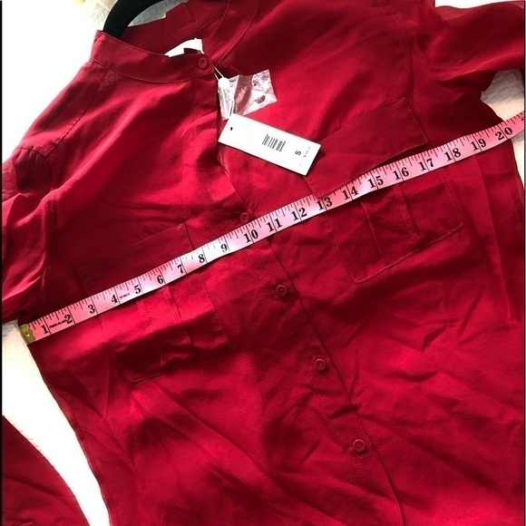 Erin Fetherston Silk Red Blouse Size S NWT - Picture 12 of 13